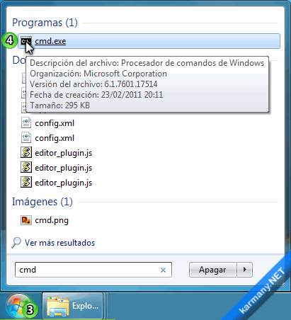 Procesador comandos de Windows