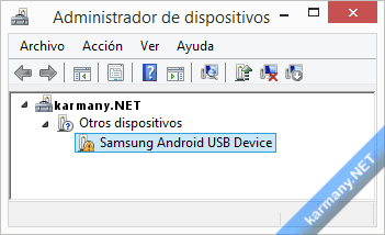 Administrador de dispositivos, Android device