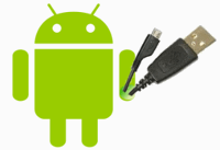 Android con cables USB