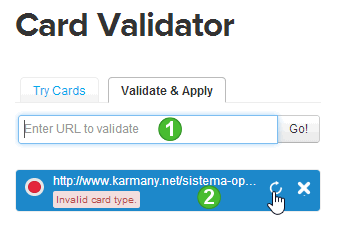 Card Validator URL