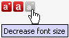 Decrease font size